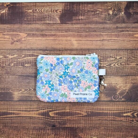 Springtime Azure Keychain Wallet