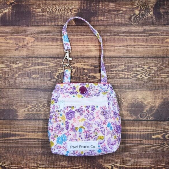Purple Picnic Tag-Along Pouch