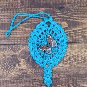 Woodland Butterfly on Turquoise Flutter Charm