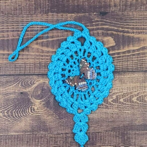 Woodland Butterfly on Turquoise Flutter Charm