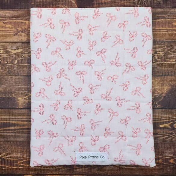Pink Bows Book Sleeve